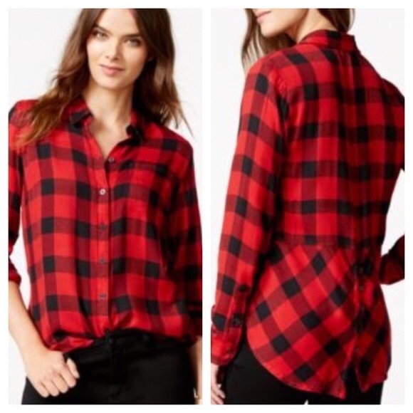 Lucky Brand Tops - Lucky Brand buffalo plaid button up flannel top